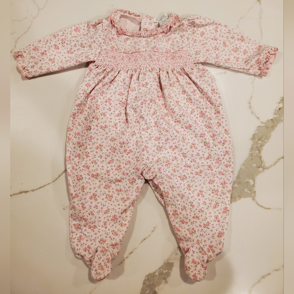 Floral Pink Baby One Piece